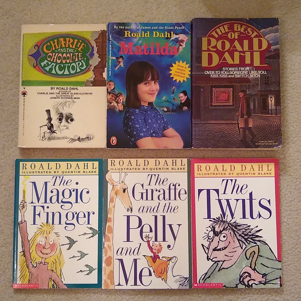 ROALD DAHL BOOK COLLECTION 6 Paperbacks Adults & Kids